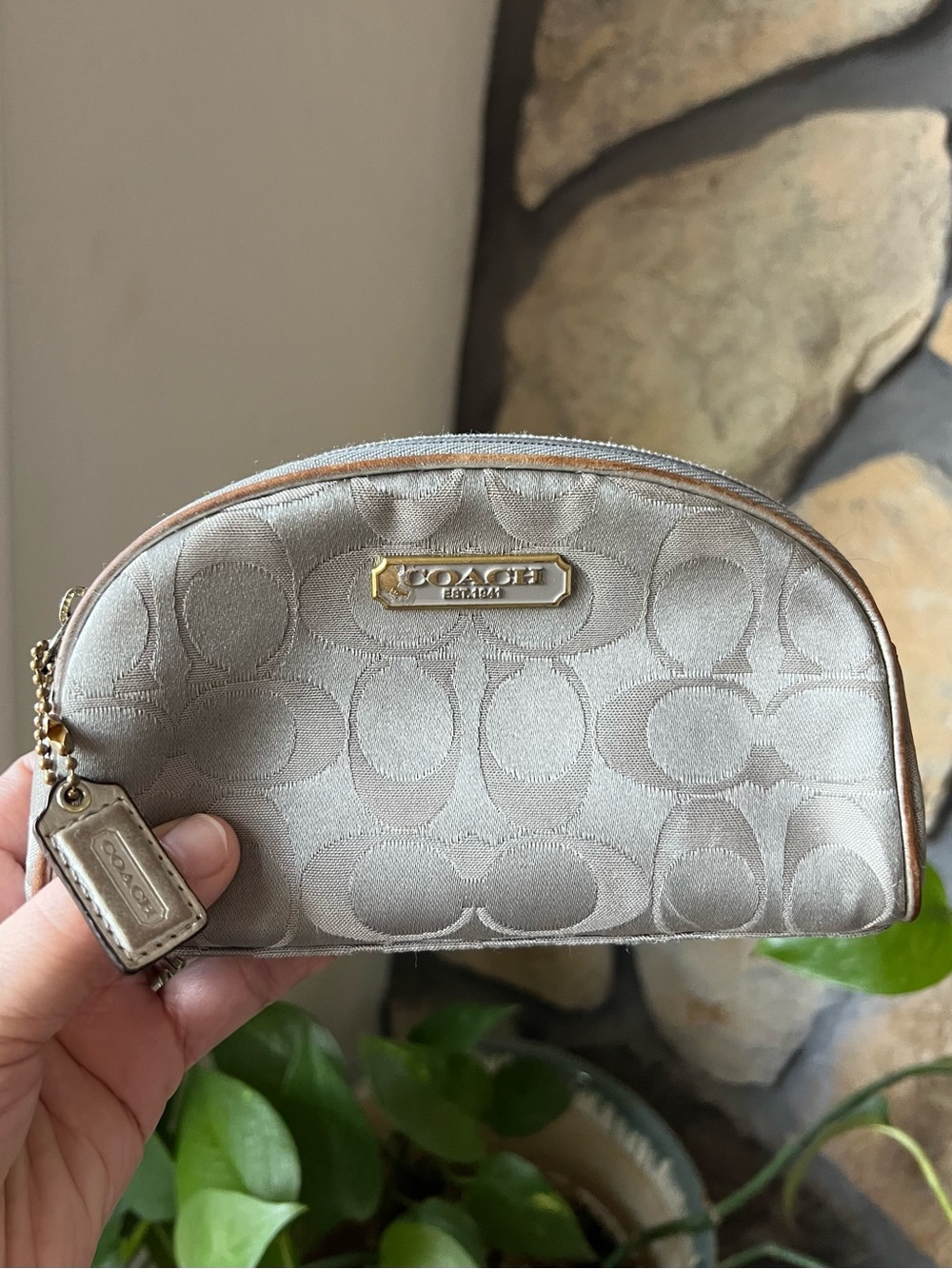 Coach Y2K Estee Lauder Limited Edition Monogram Cosmetic Pouch